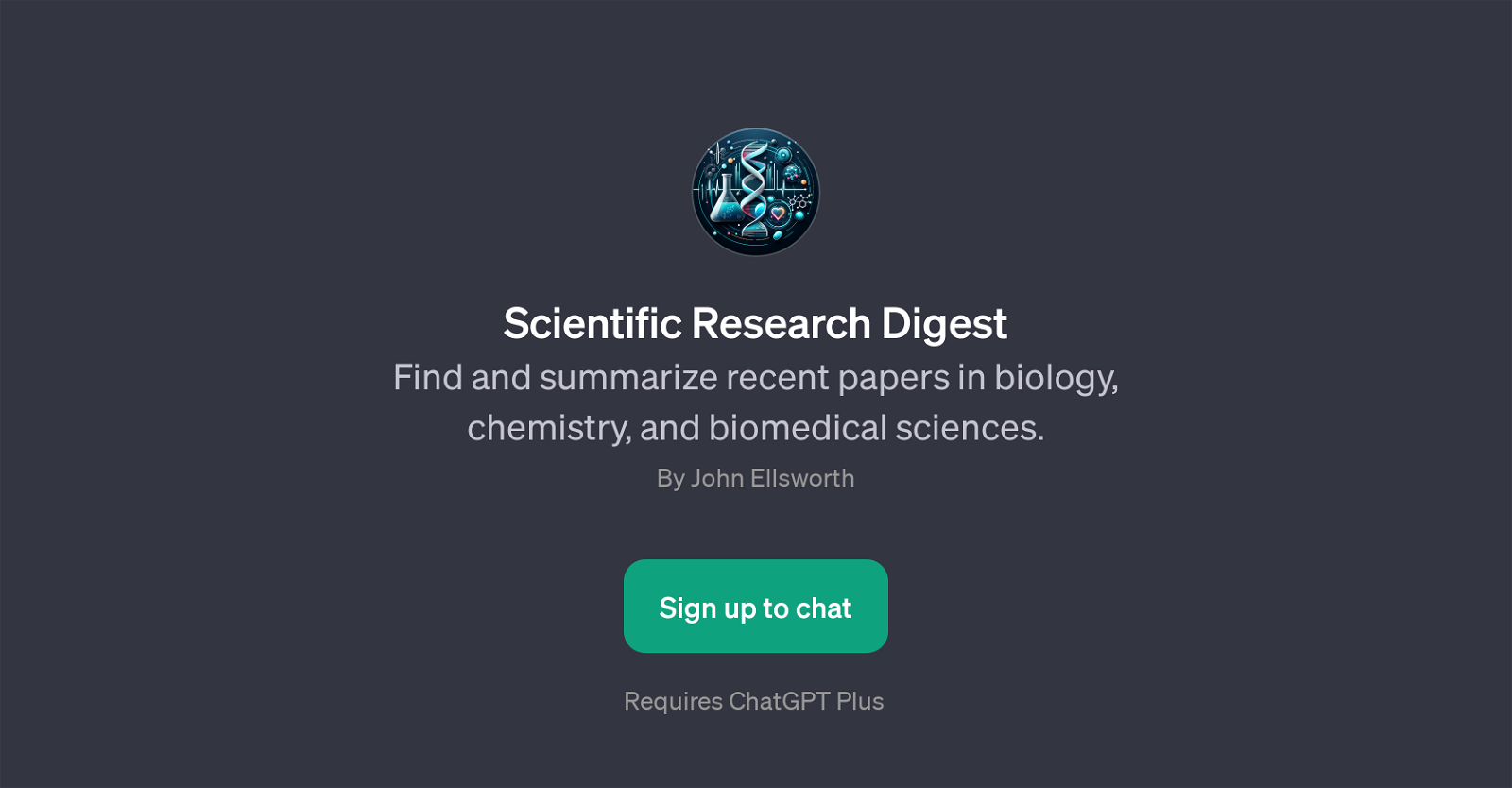 Scientific Research Digest GPT website