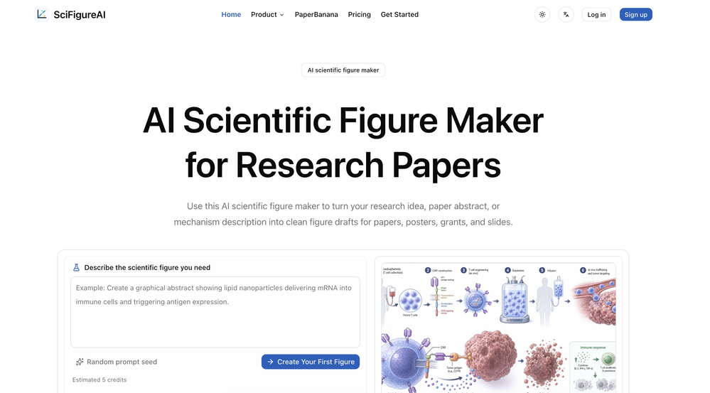 SciFigureAI website