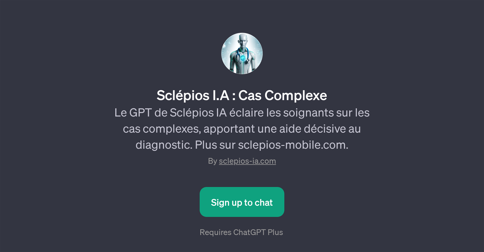 Sclpios I.A : Cas Complexe website