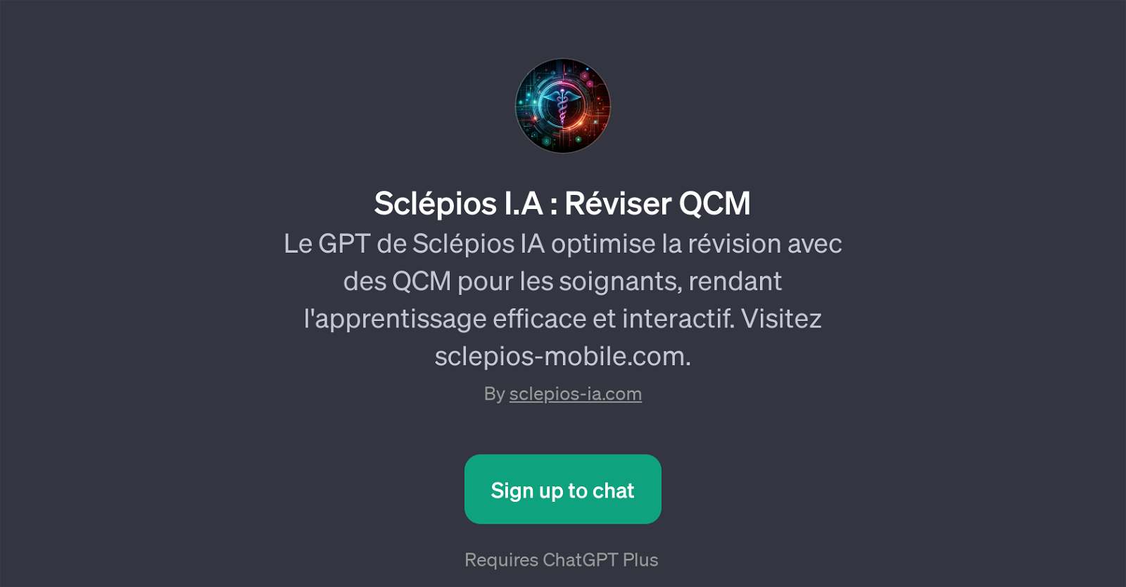 Sclpios I.A : Rviser QCM website
