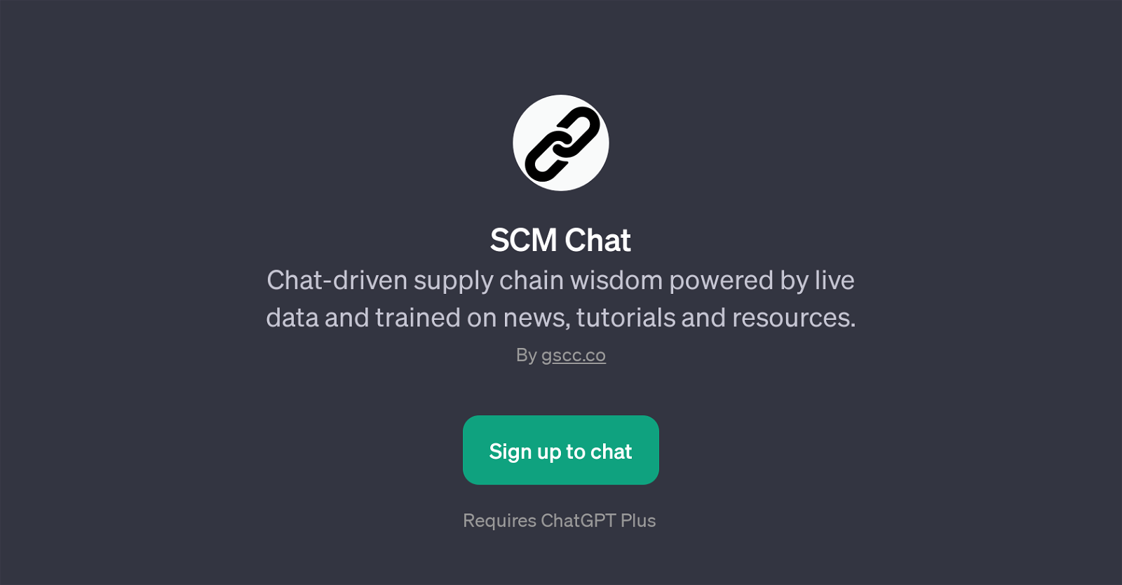 SCM Chat website