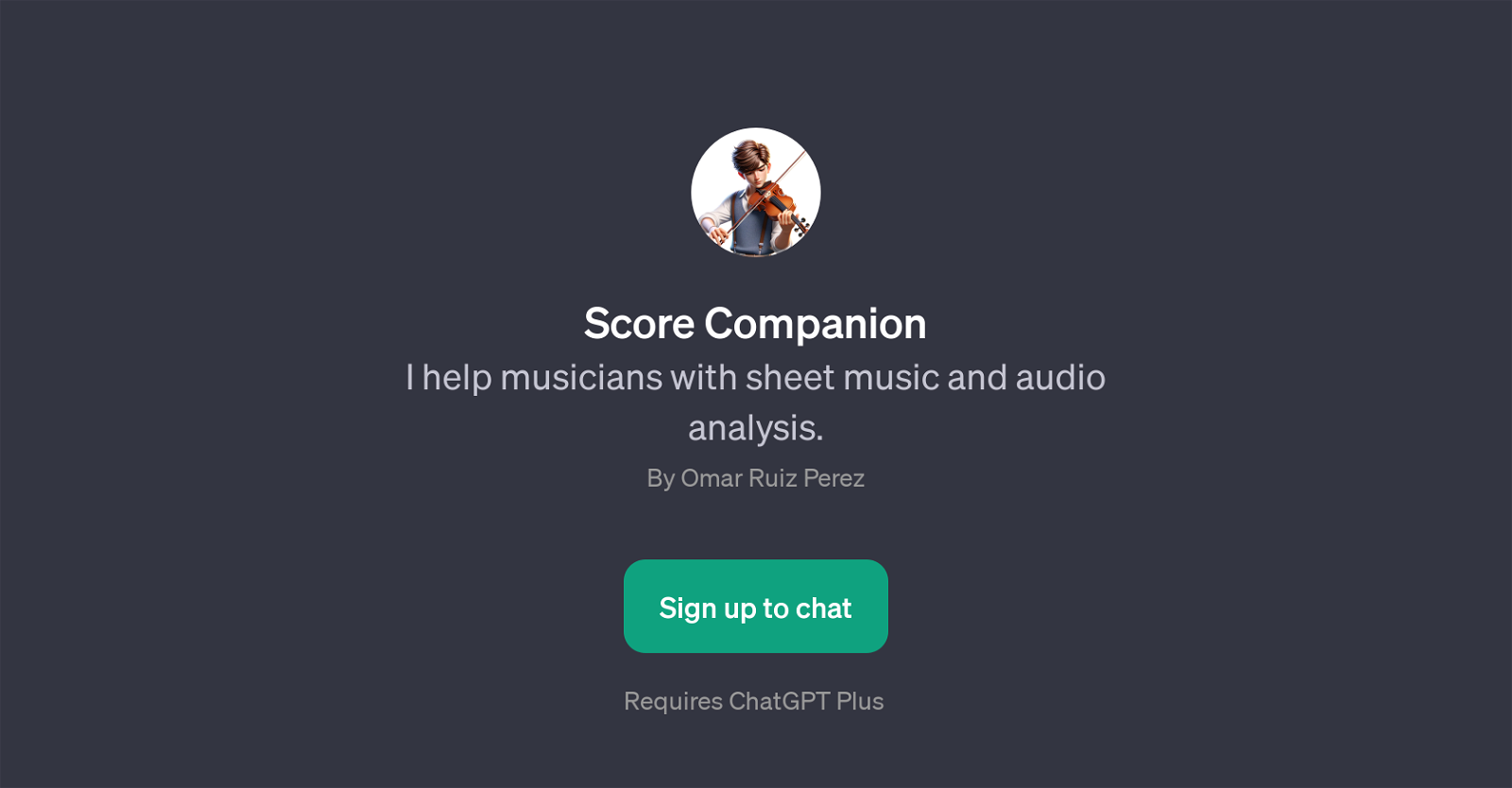 Score Companion website