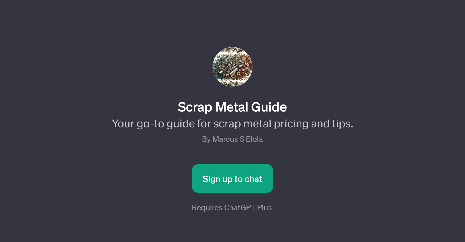 Scrap Metal Guide website