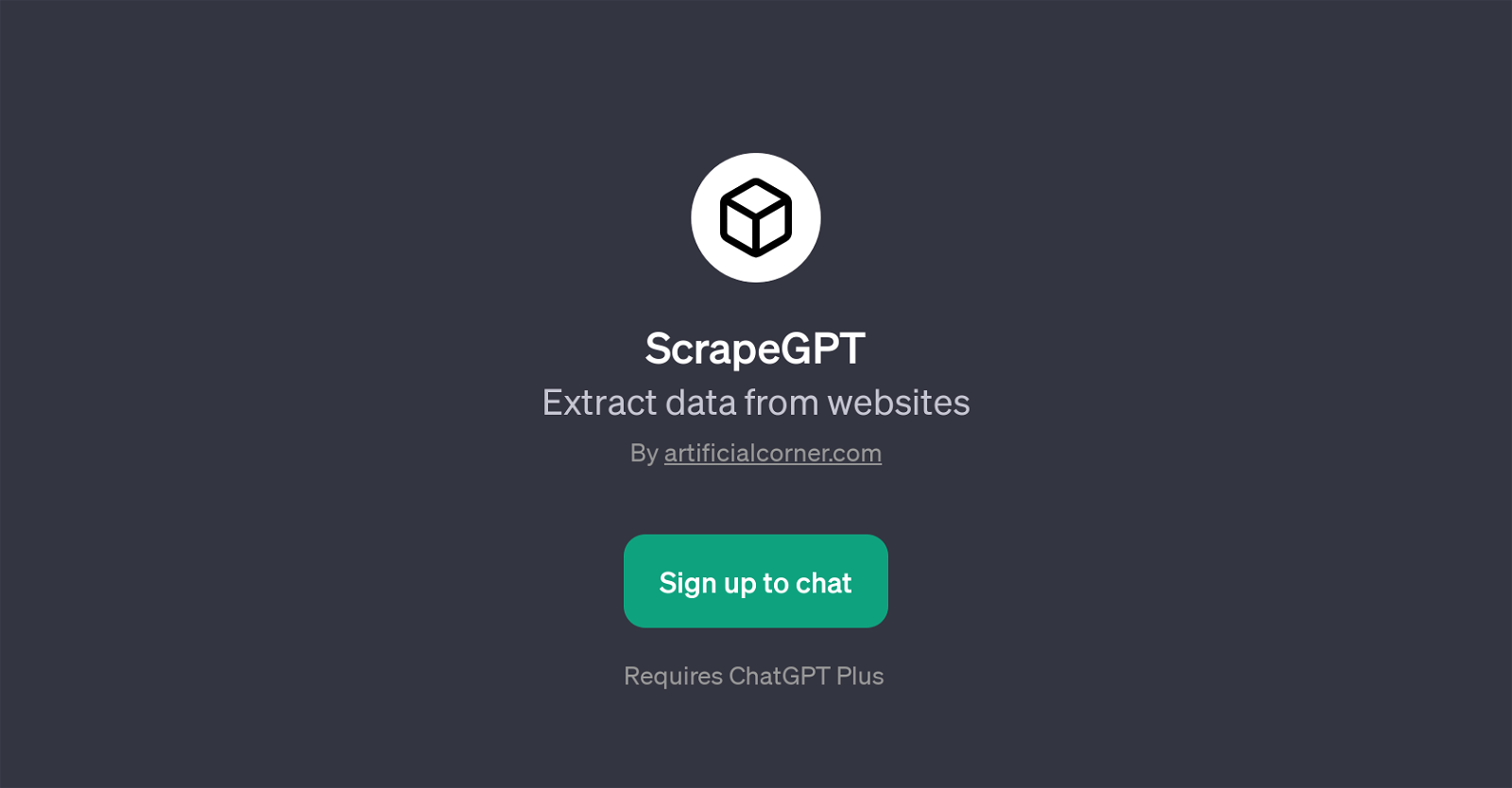 ScrapeGPT website
