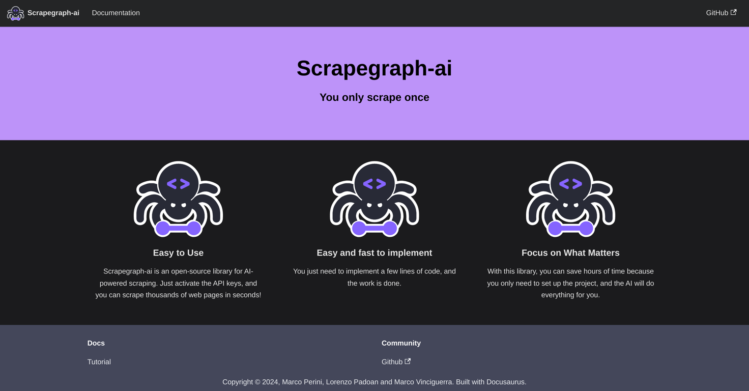 Scrapegraph-ai website