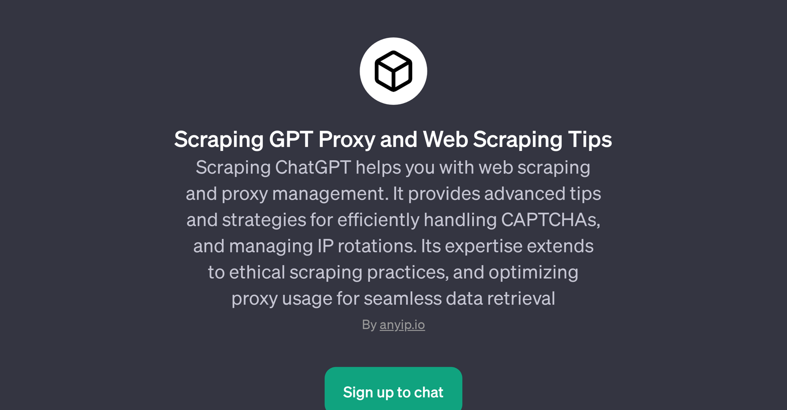 Scraping GPT Proxy and Web Scraping Tips website