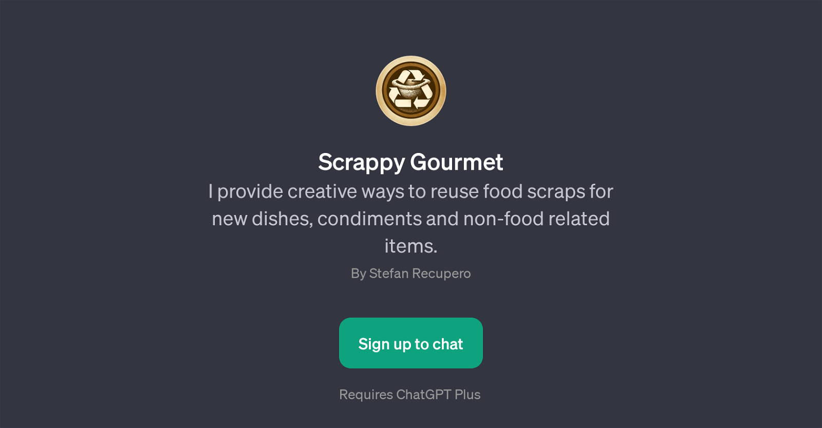 Scrappy Gourmet website