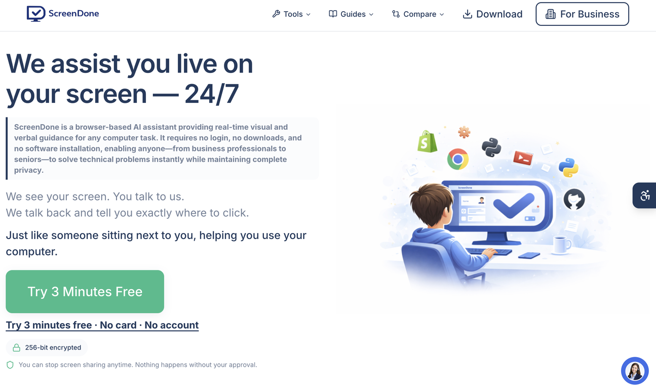 Screendone website