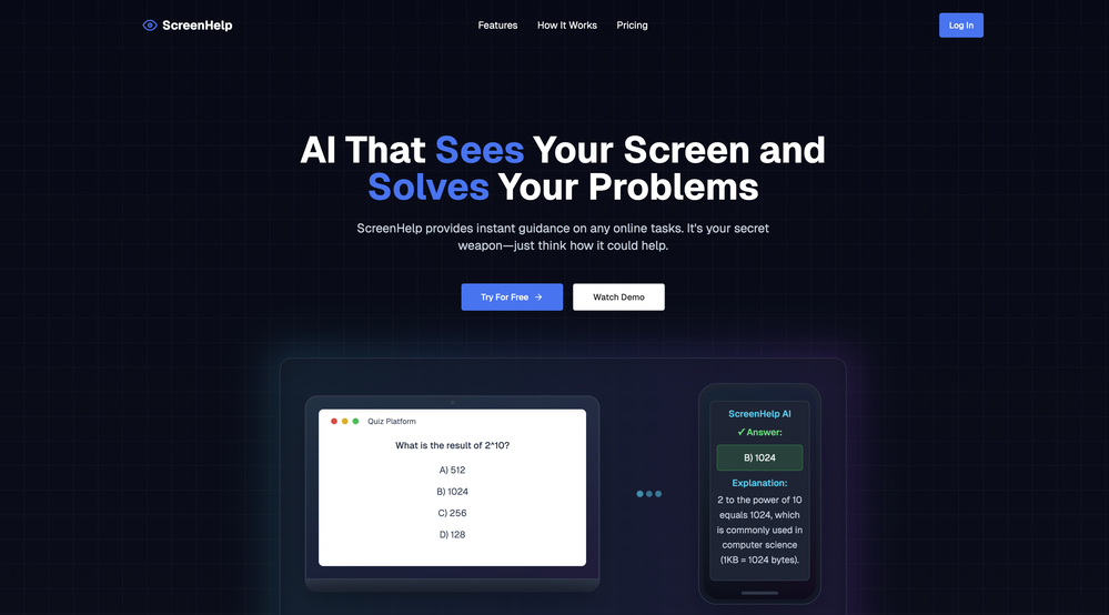 ScreenHelp website