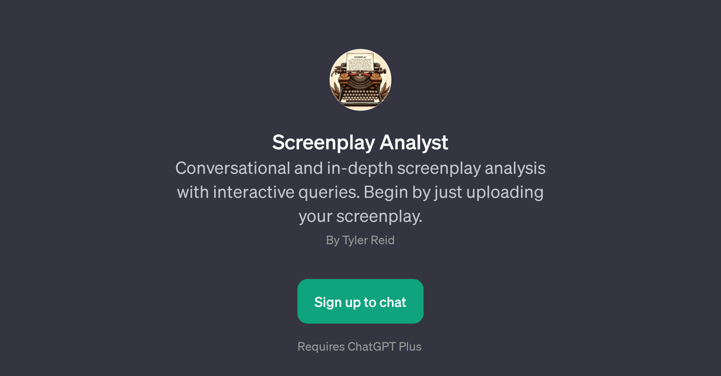 Screenplay Analyst website