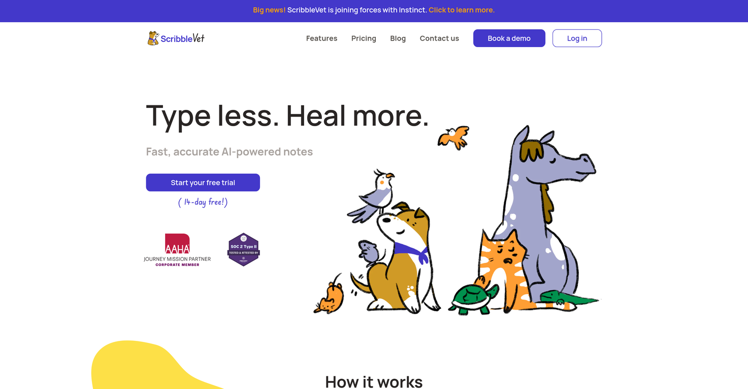 ScribbleVet website