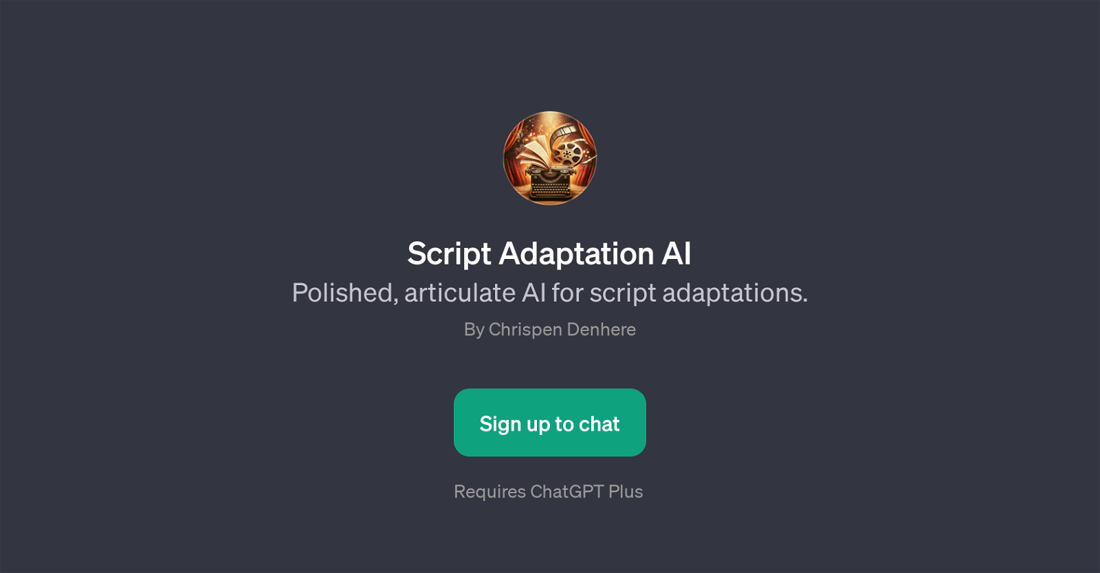 Script Adaptation AI website