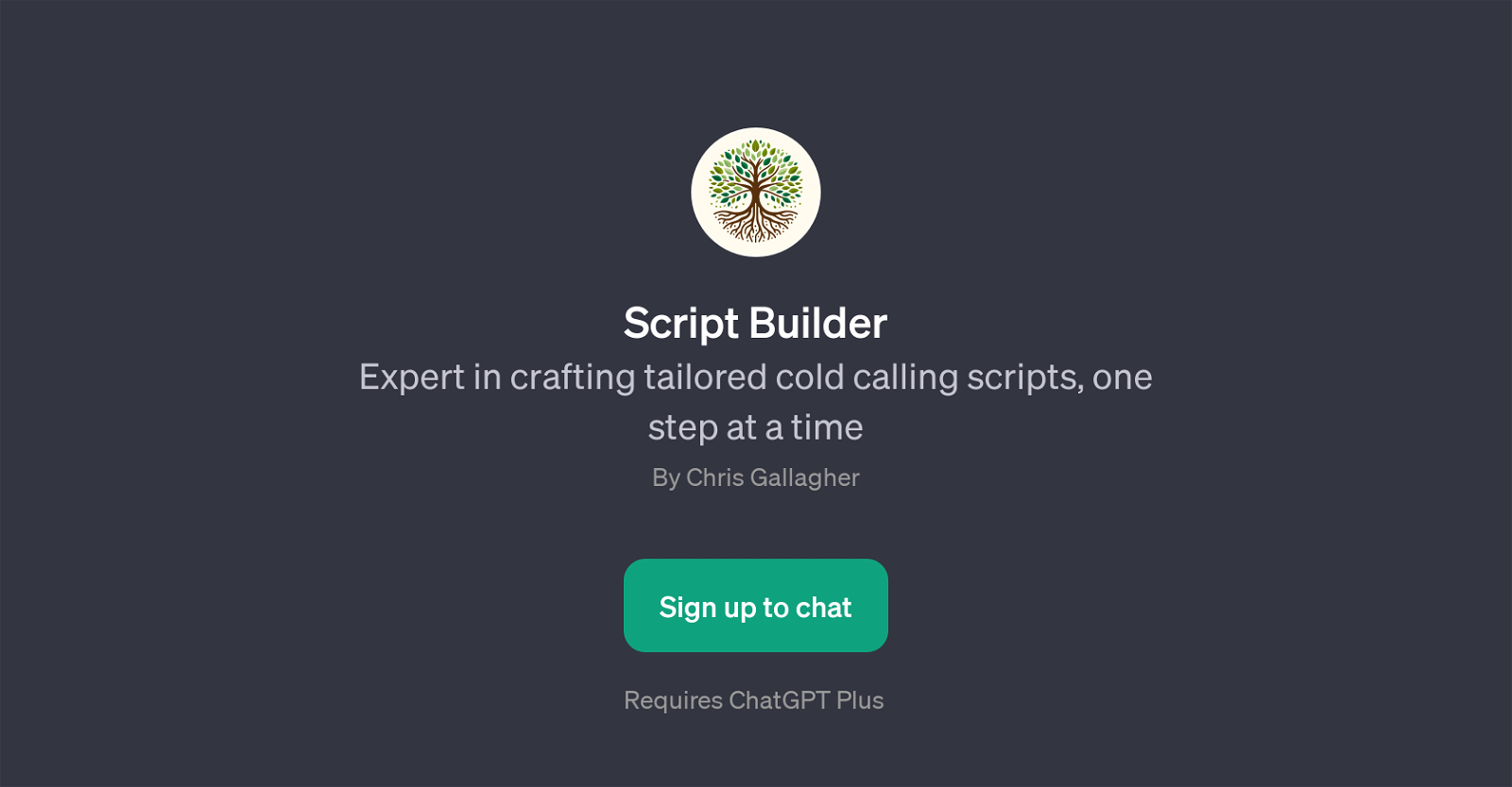 Script Builder website