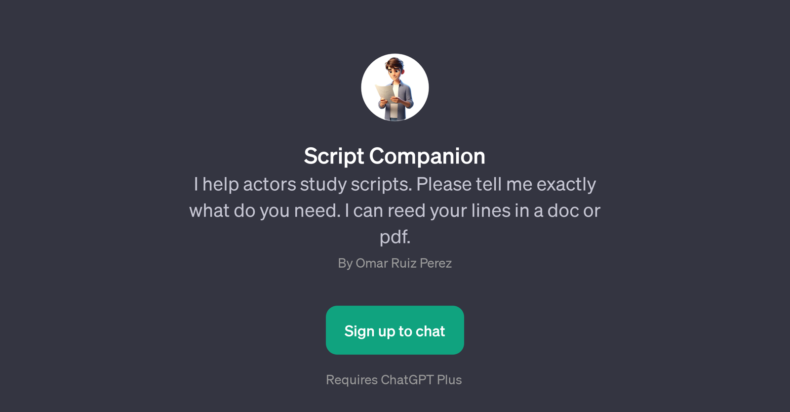 Script Companion website