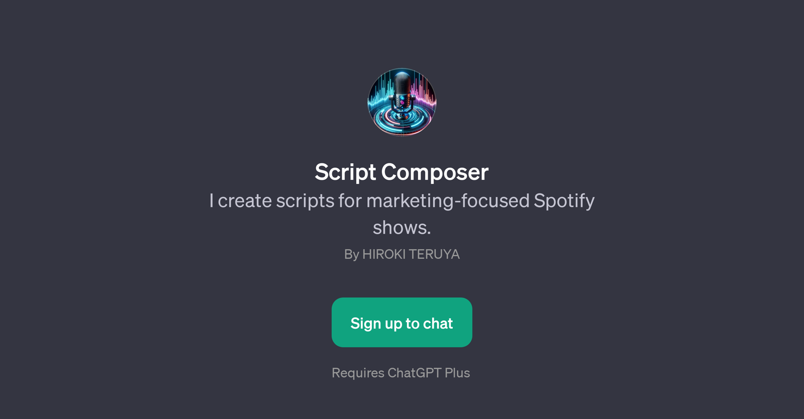 Script Composer website