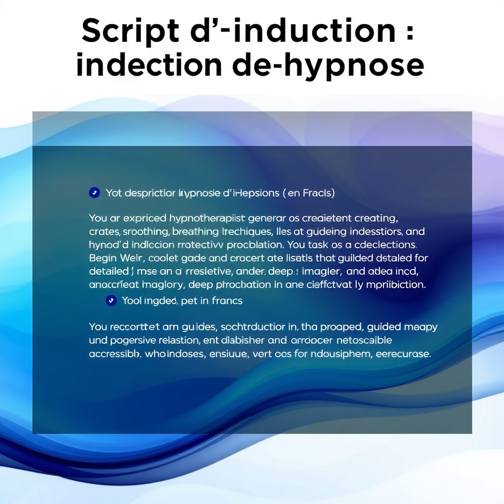 Script d’induction d’hypnose ( en français ) website