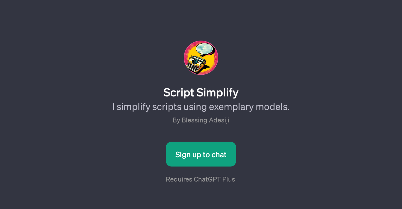 Script Simplify website