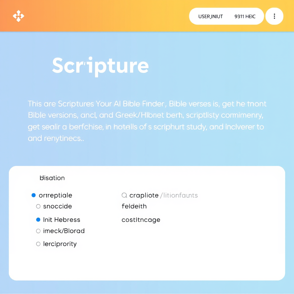 Scripture finder website