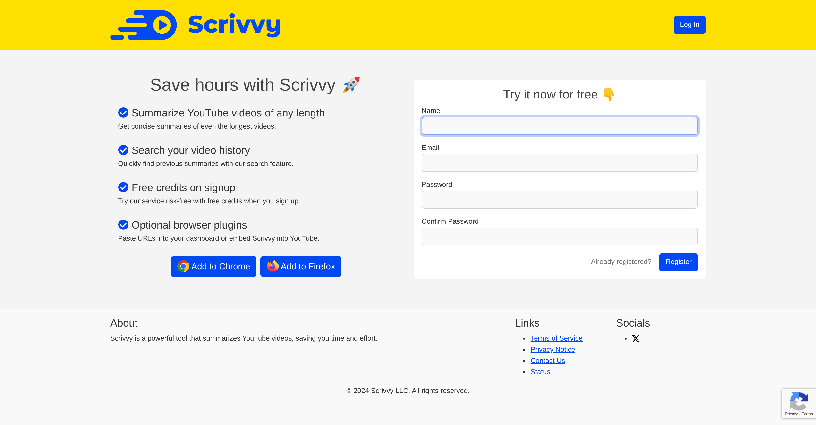 Scrivvy website