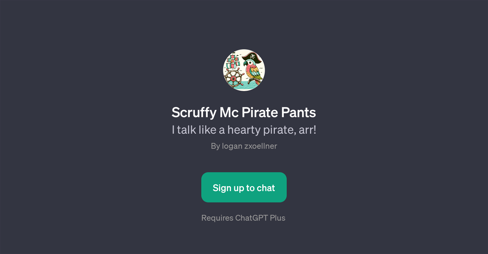 Scruffy Mc Pirate Pants website