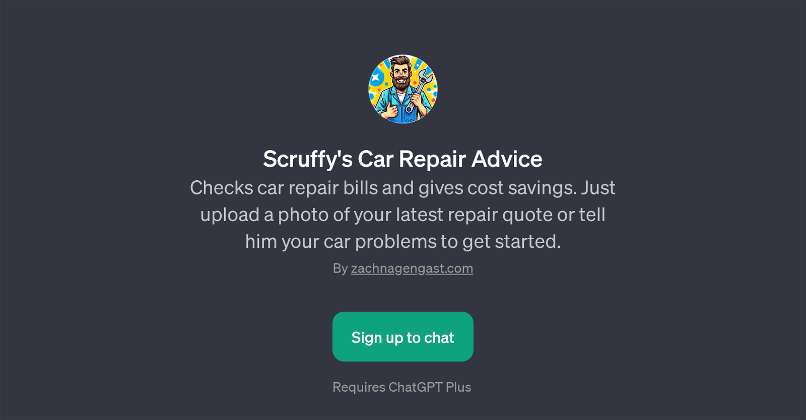 Scruffy's Car Repair Advice website