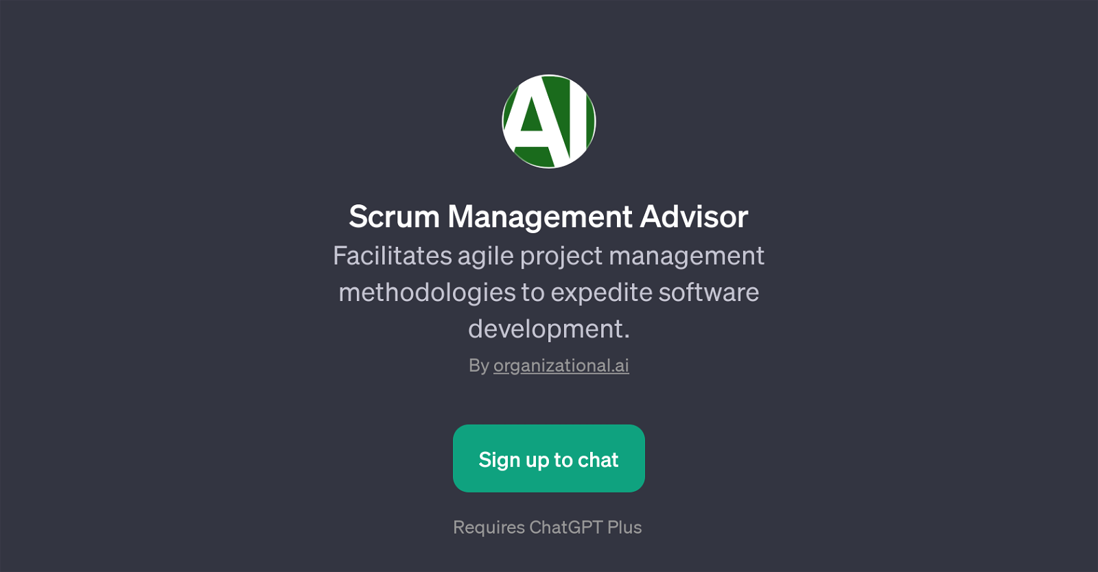 Scrum Management Advisor website