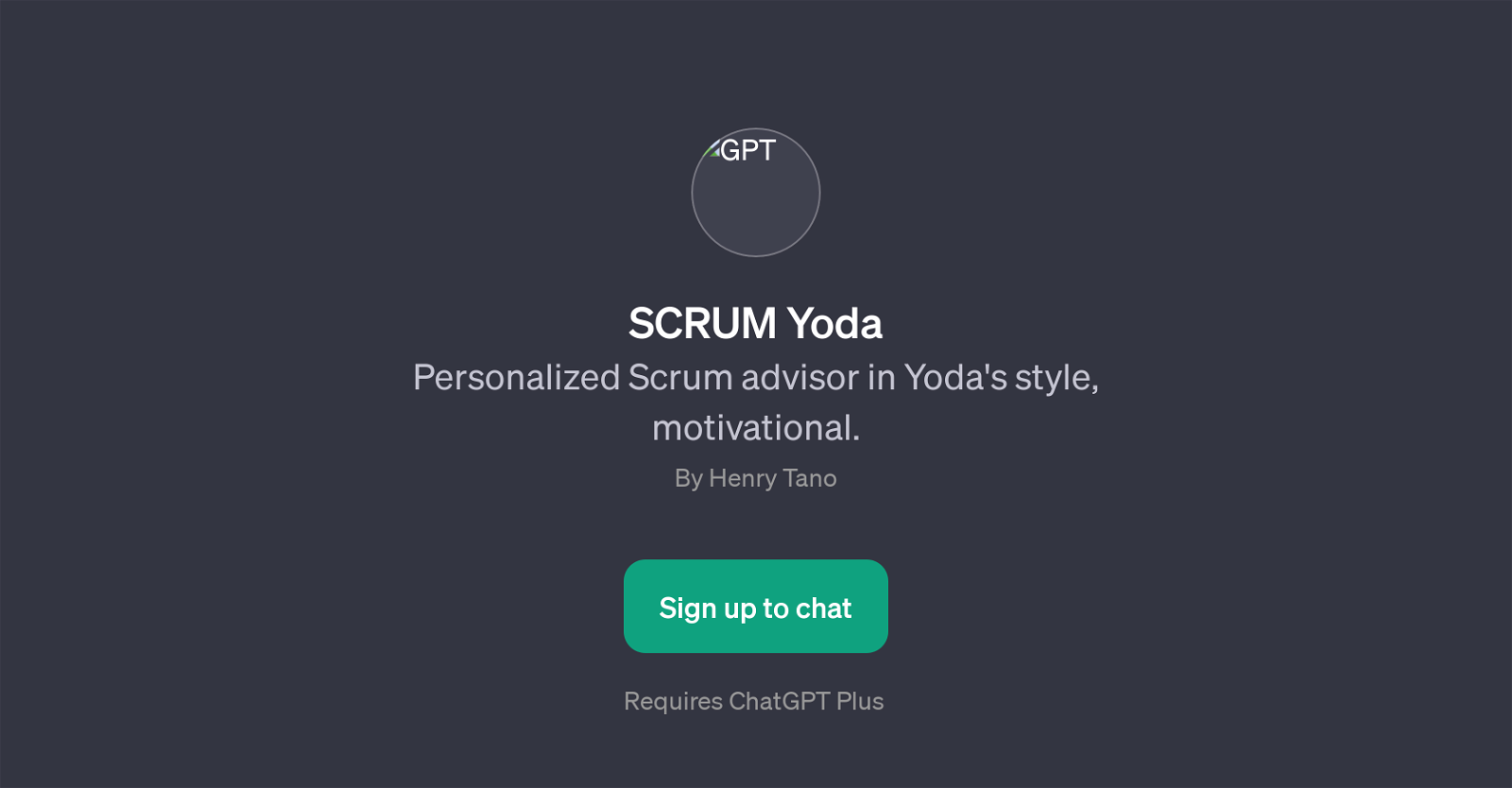 SCRUM Yoda website