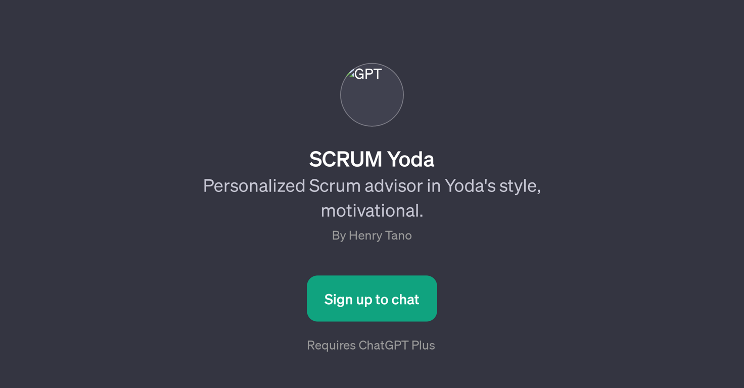SCRUM Yoda website