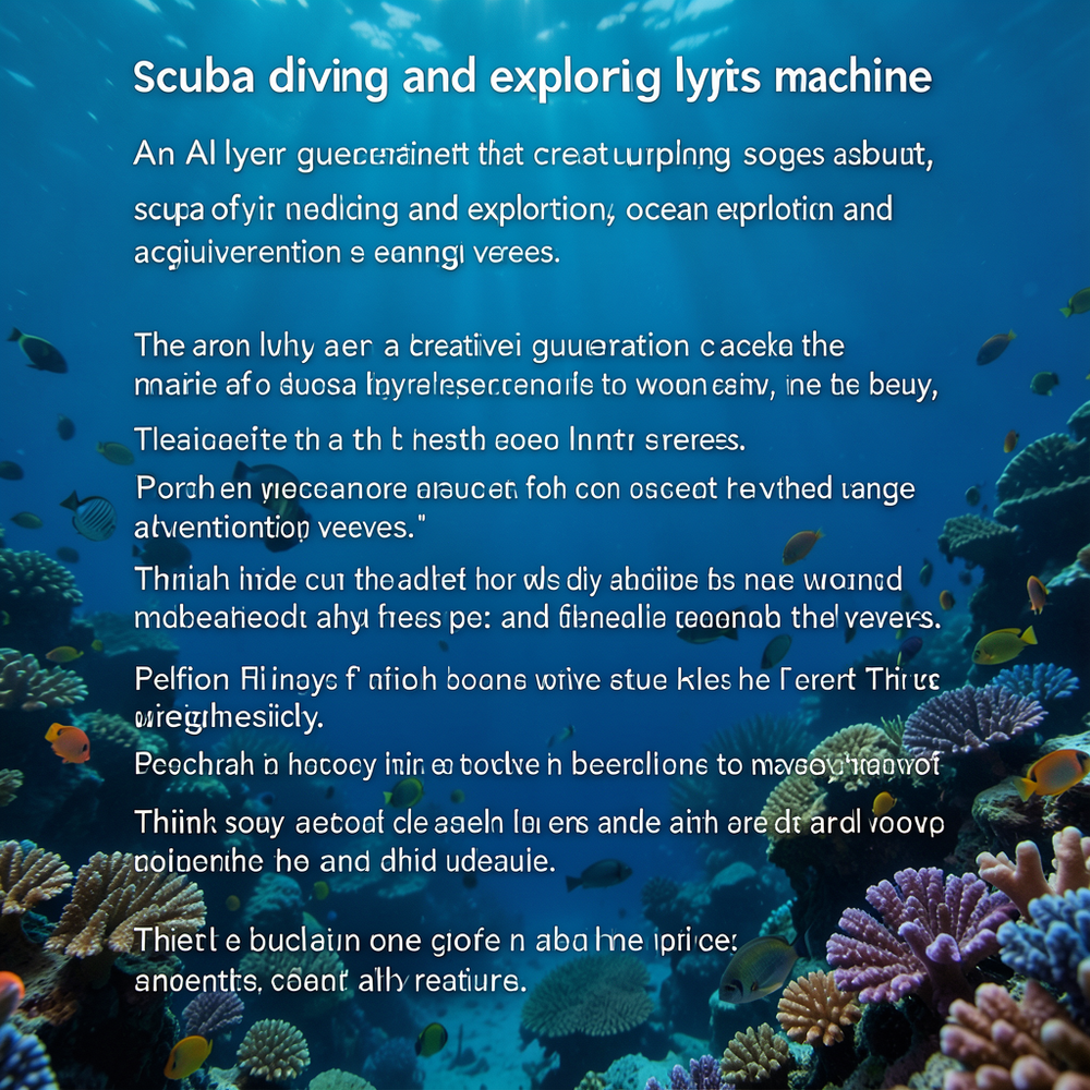 scuba diving and exploring lyrics machine website