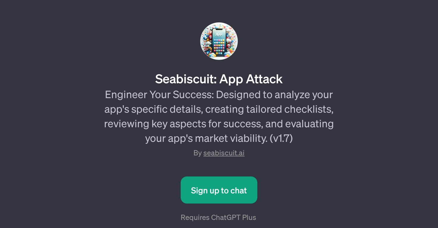 Seabiscuit: App Attack website