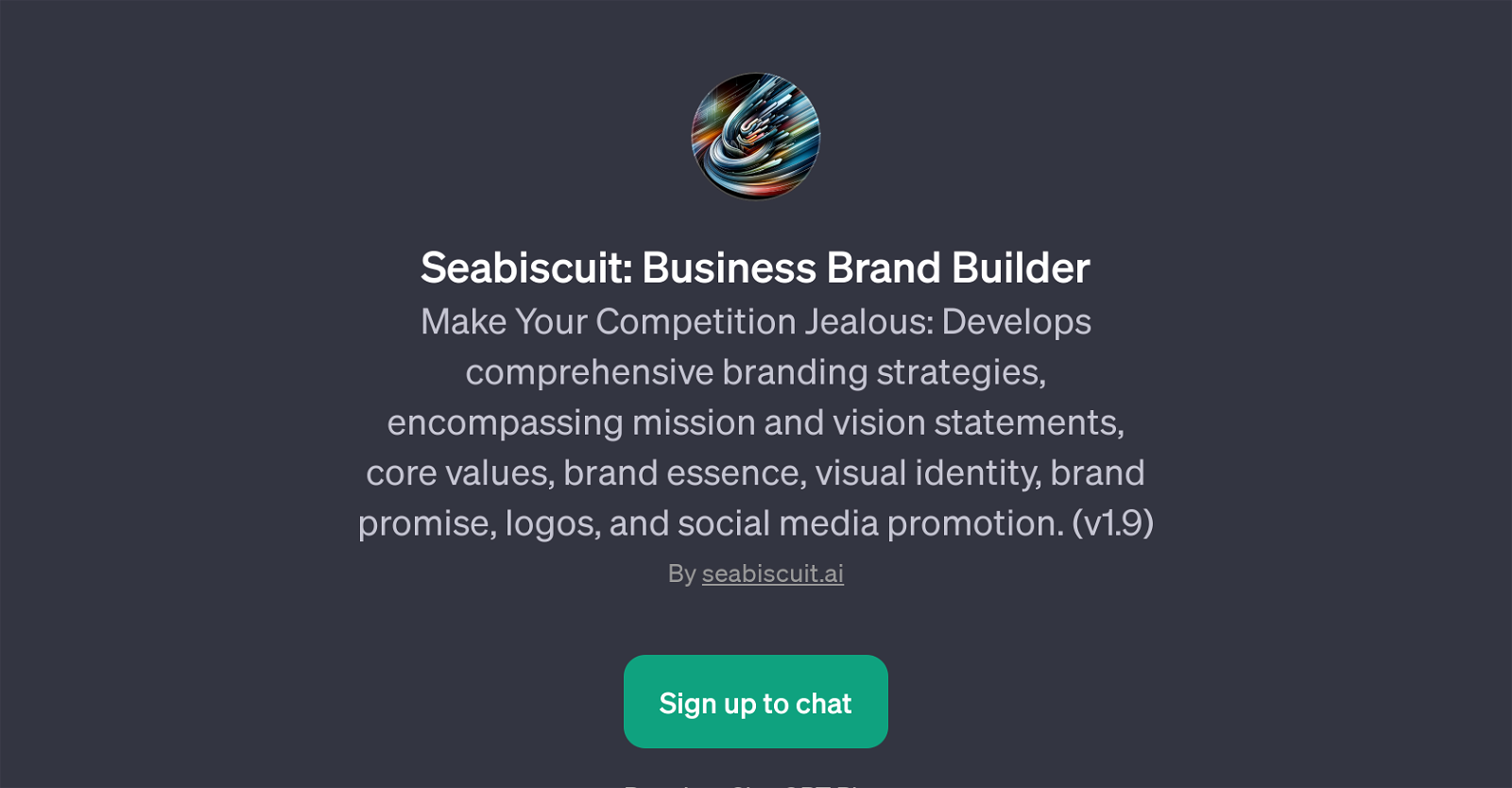 Seabiscuit: Business Brand Builder website
