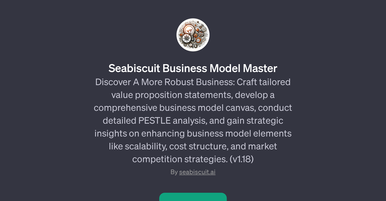 Seabiscuit Business Model Master website
