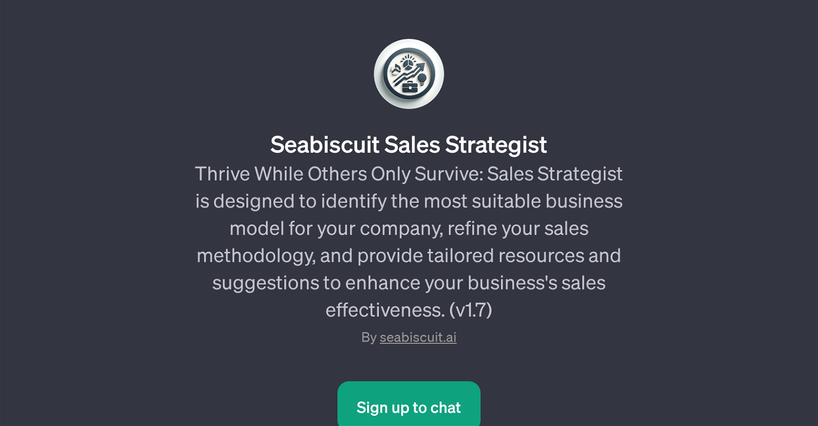 Seabiscuit Sales Strategist website