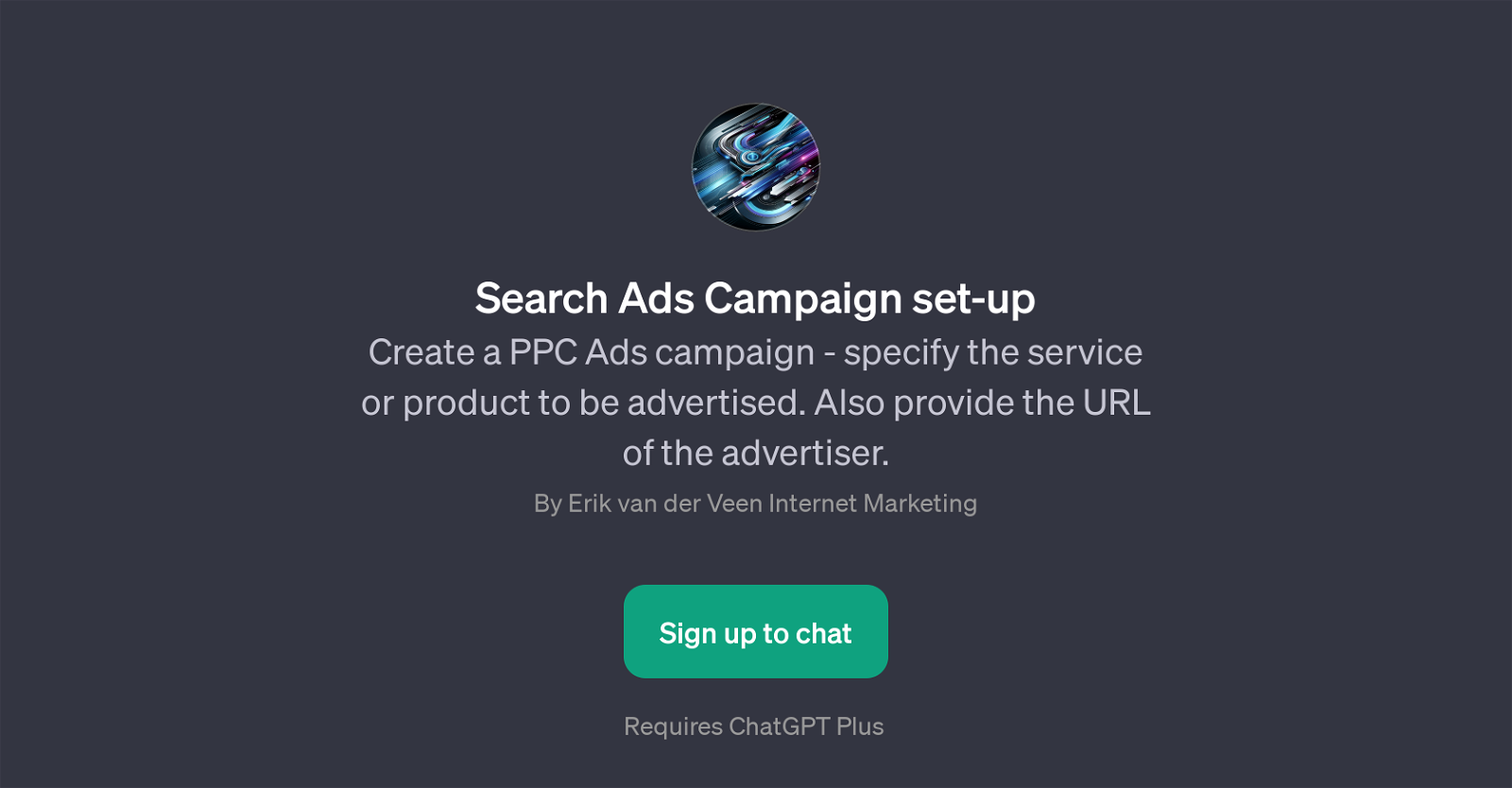 Search Ads Campaign Set-Up GPT website