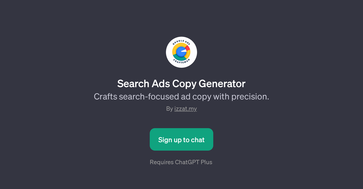 Search Ads Copy Generator website