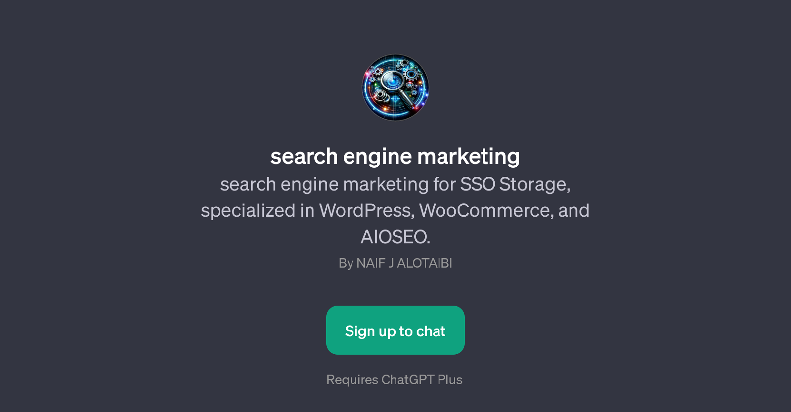 Search Engine Marketing GPT website