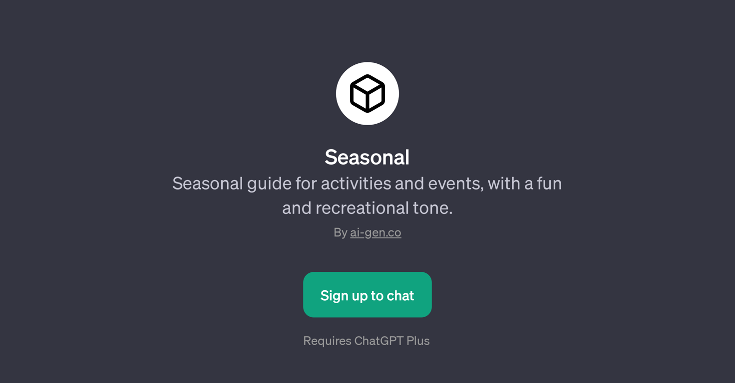 Seasonal website