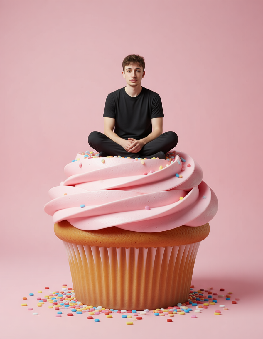 Seated Above the Colossal Buttercream Peaks website