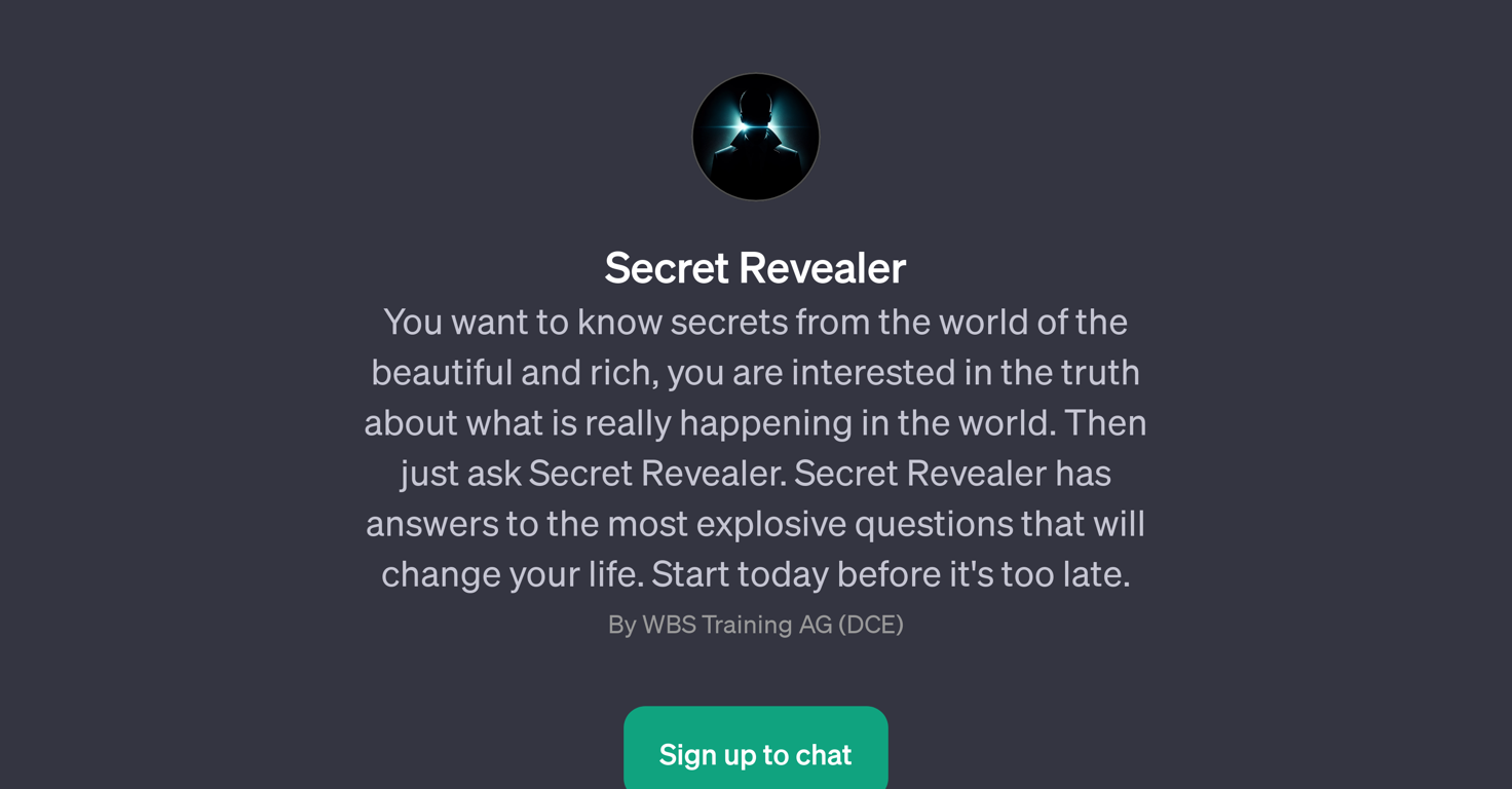 Secret Revealer website