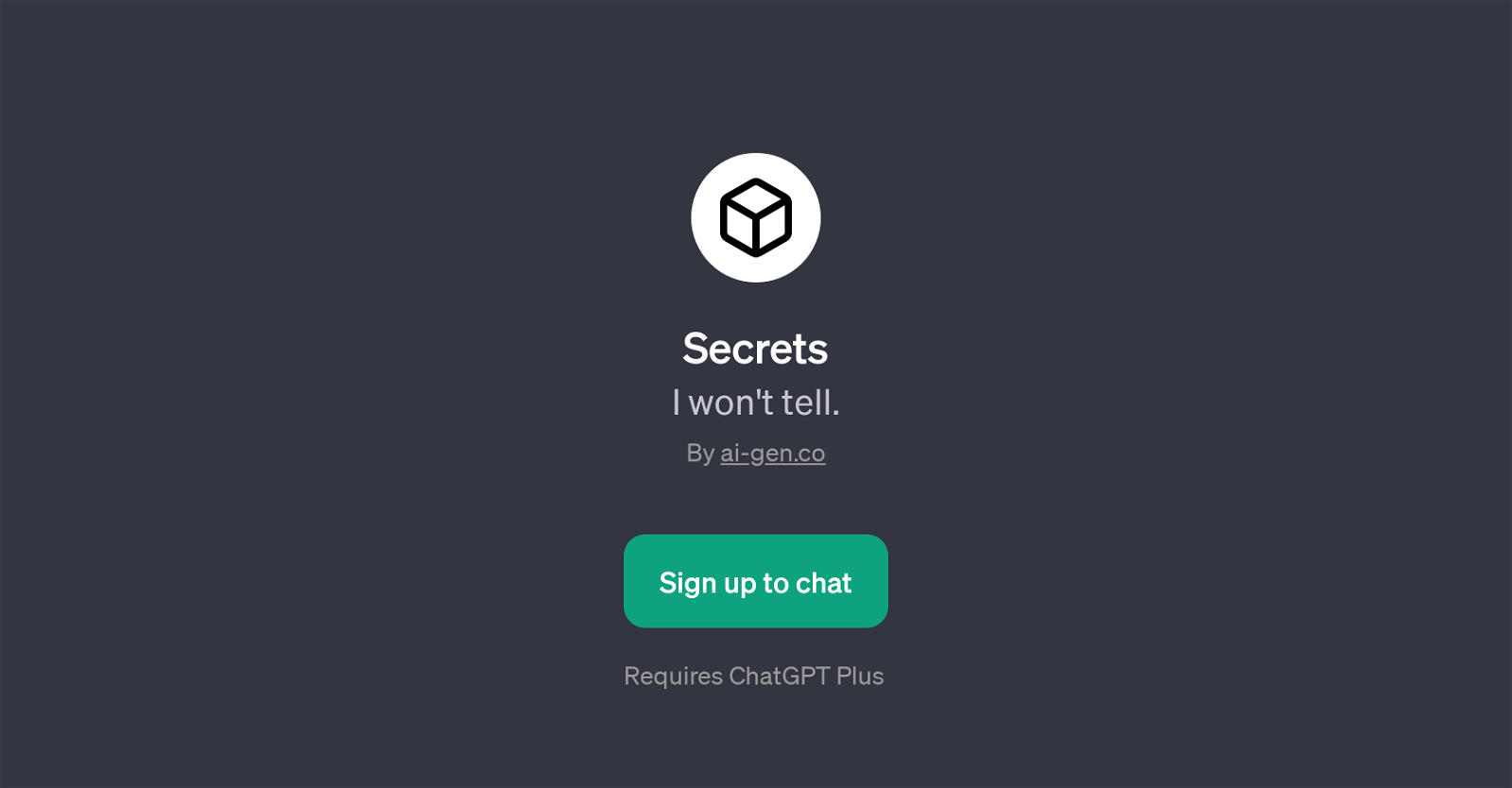 Secrets website