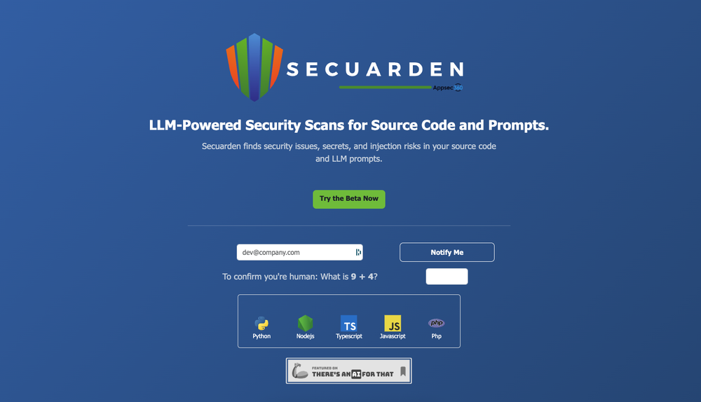Secuarden website