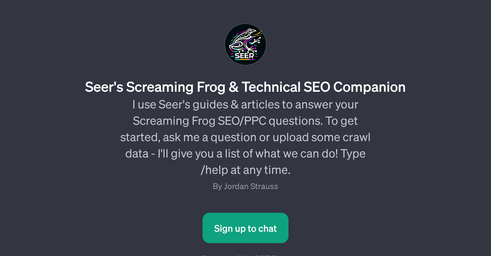 Seer's Screaming Frog & Technical SEO Companion website