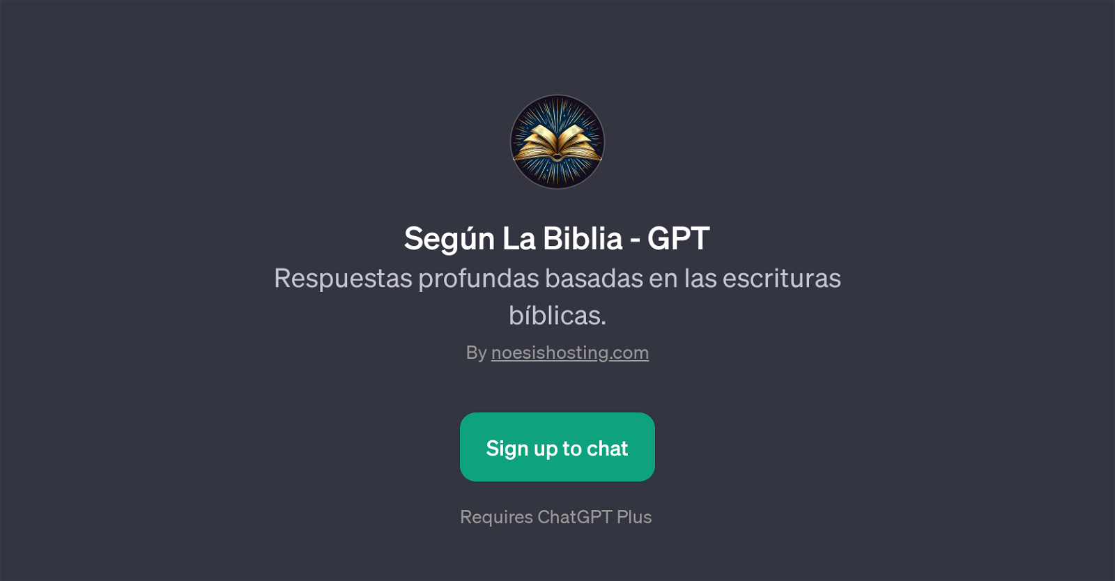 Segn La Biblia - GPT website