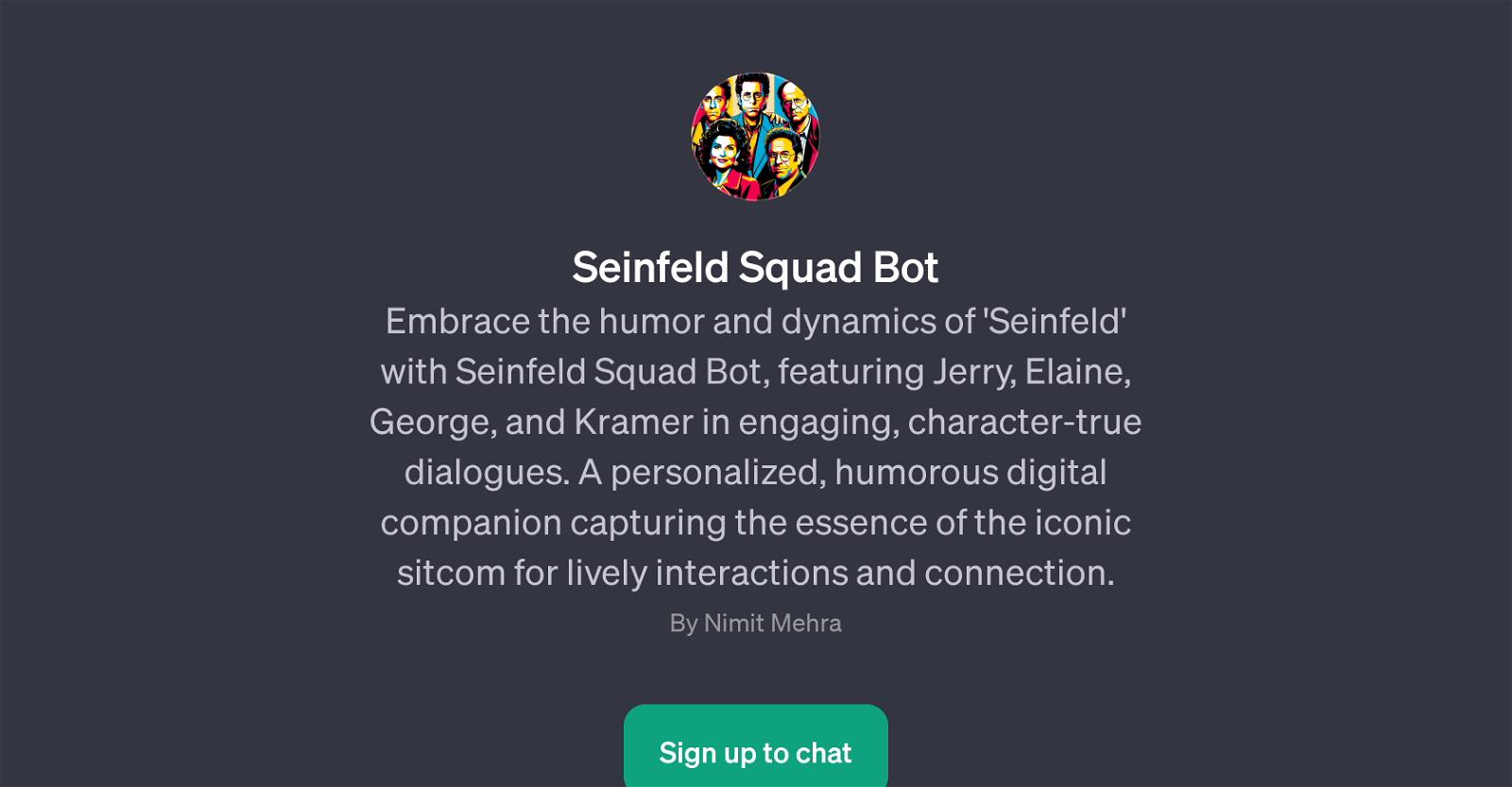 Seinfeld Squad Bot website