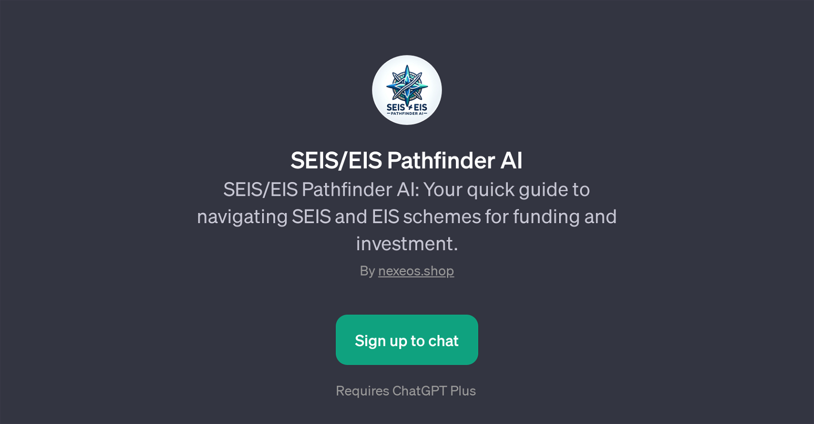 SEIS/EIS Pathfinder AI website