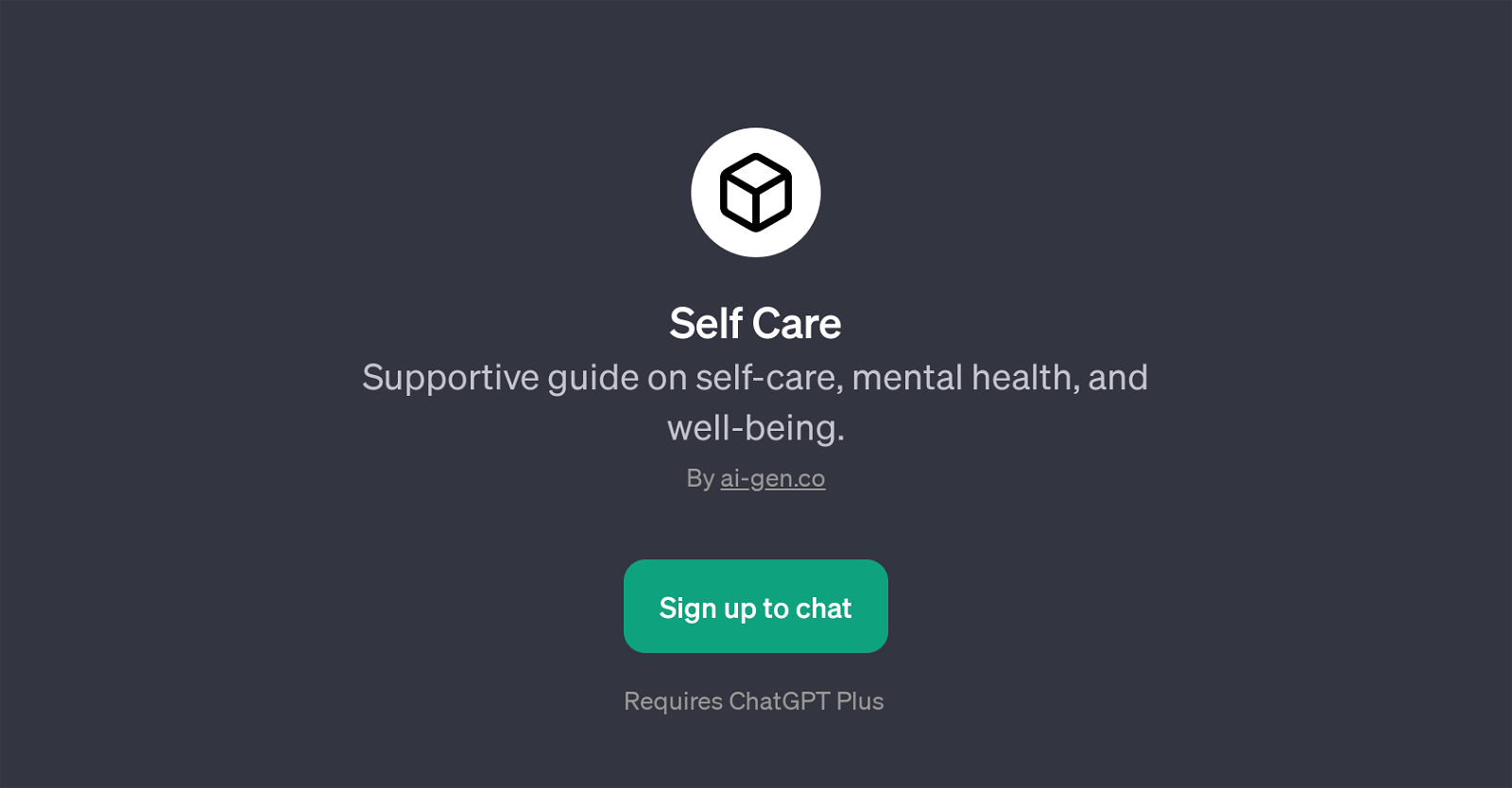 Self Care website