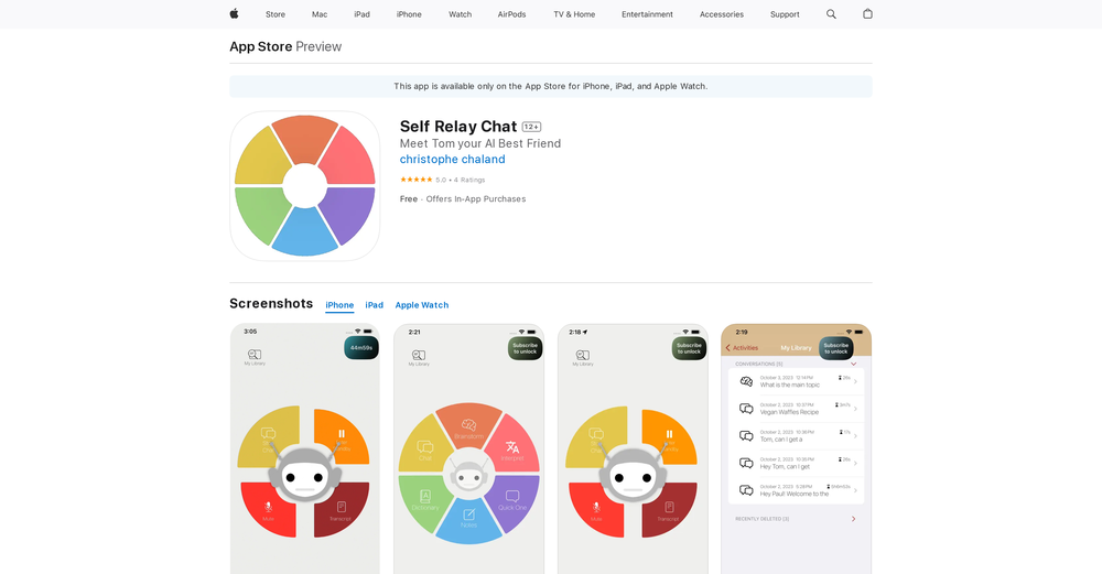 Self Relay Chat website