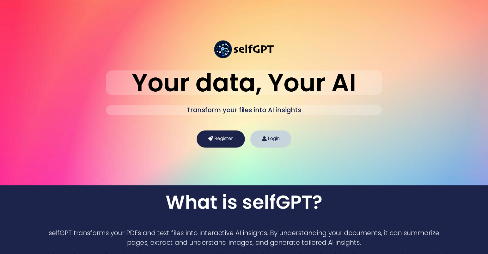 selfGPT website