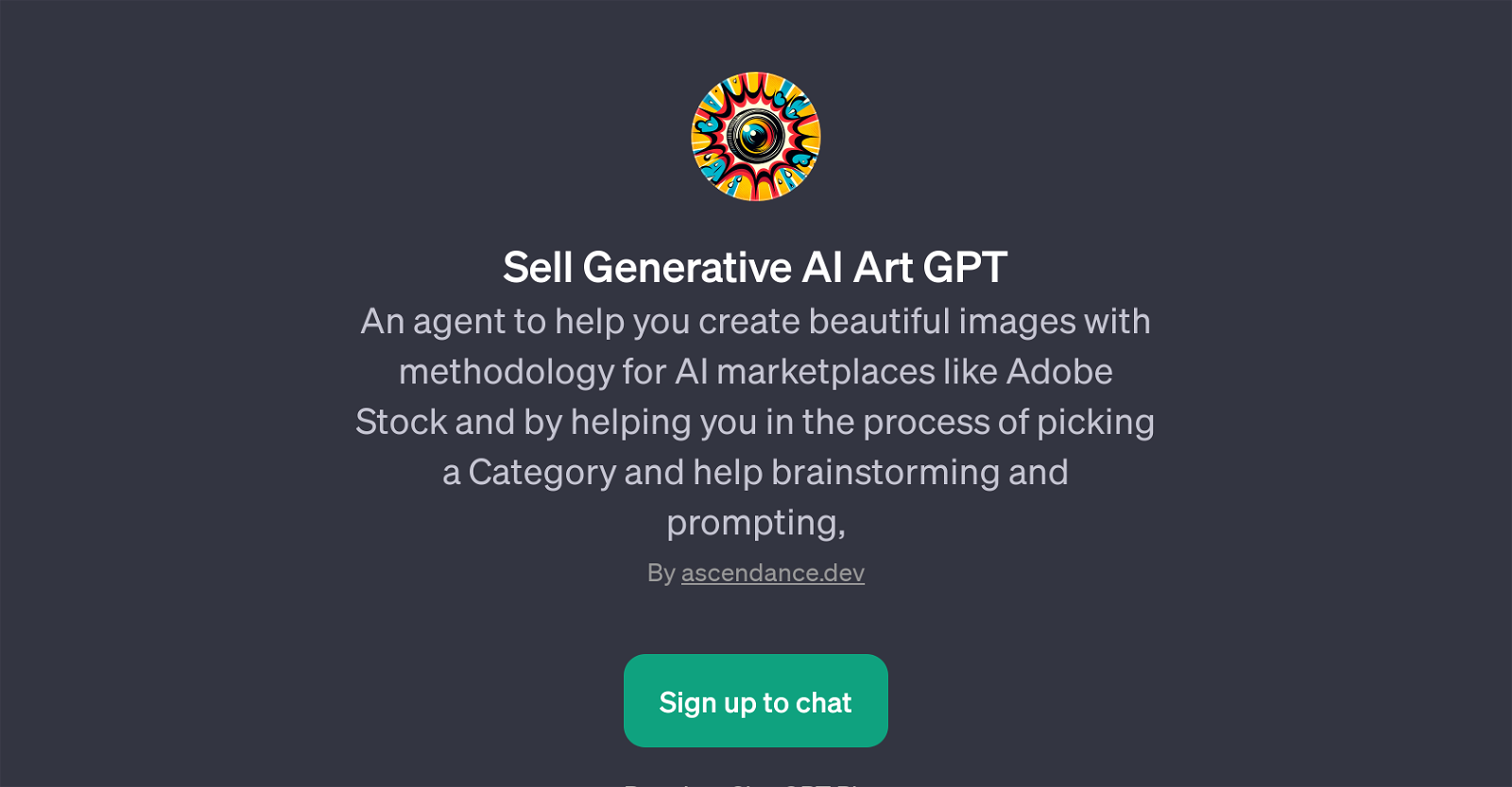 Sell Generative AI Art GPT website