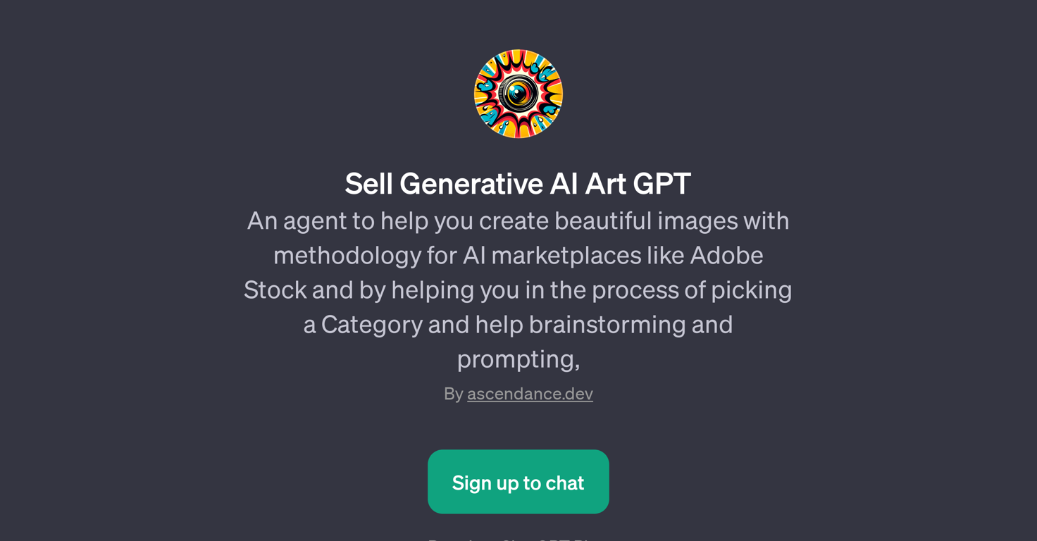 Sell Generative AI Art GPT website